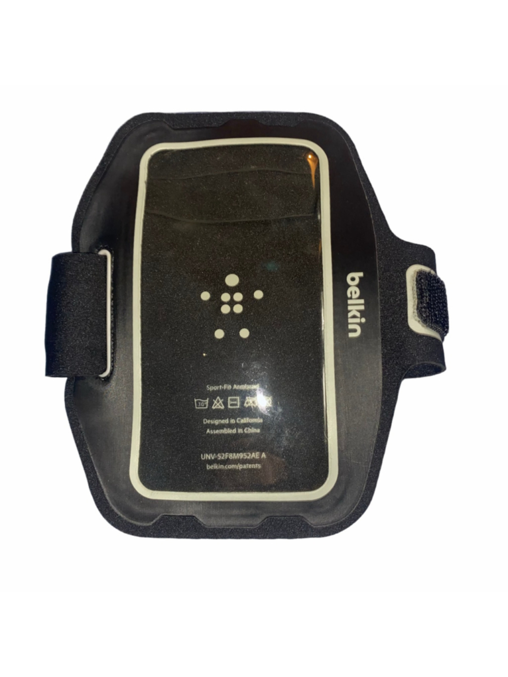 Belkin Sport-Fit Armband Phone Holder One Size Black and White